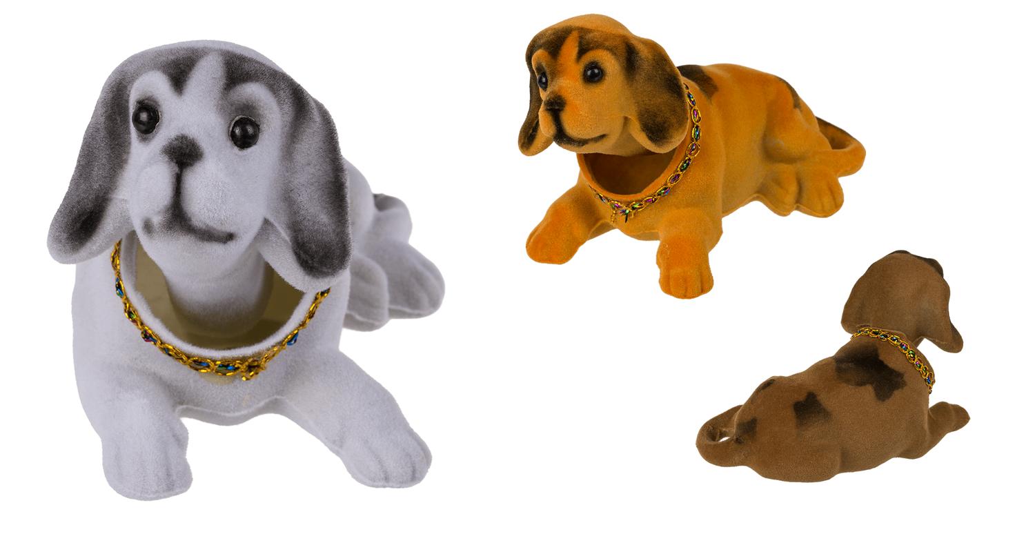 2-Pack - Nickande Hunden / Nodding Dog - Prydnad för bilen