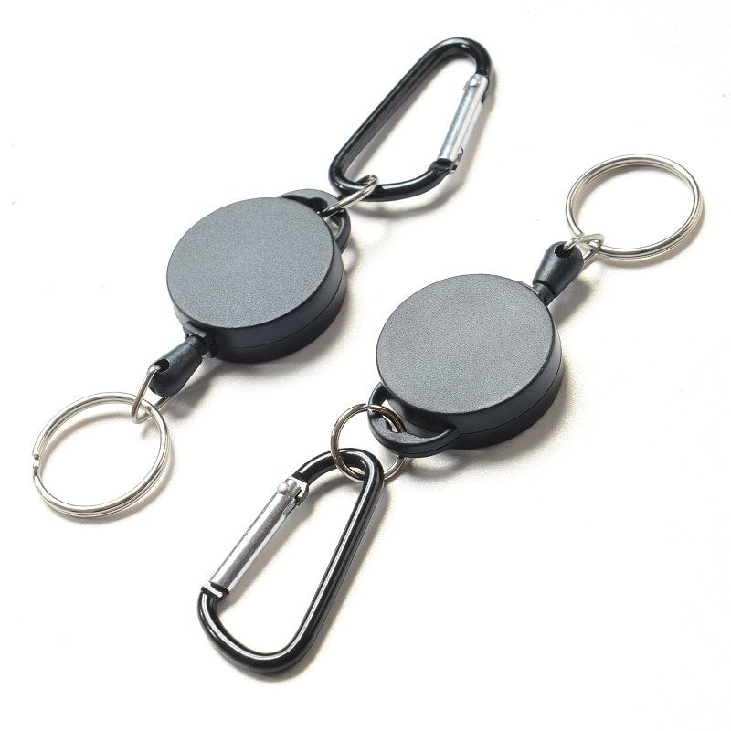 2-Pack - Nyckelring Utdragbar / Nyckelhållare med Snöre