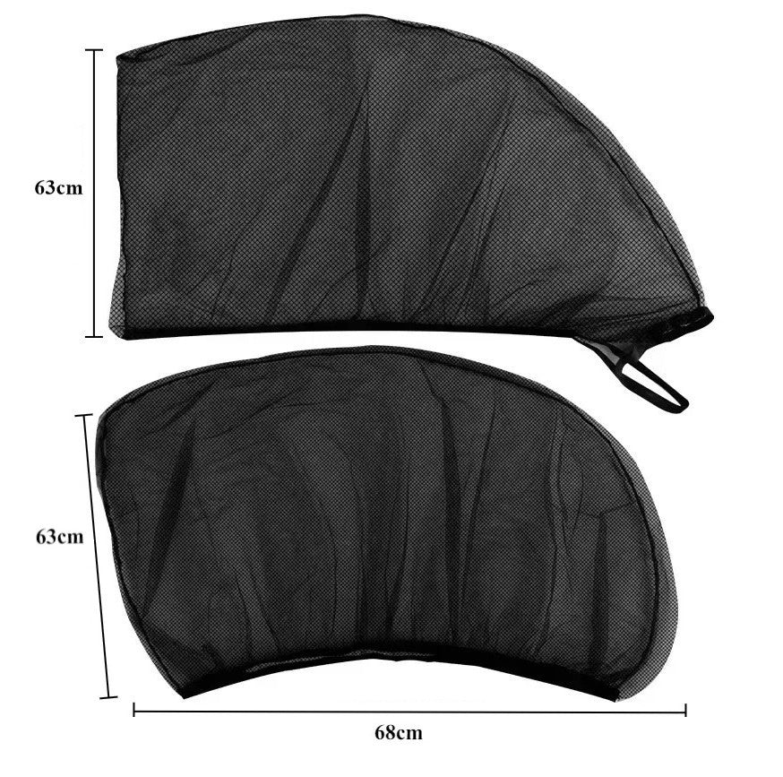 2-Pack - Solskydd / Myggnät för Bil - Fäst över bildörren