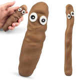 2-Pack - Stressboll / Klämboll - Bajskorv - Stretchig