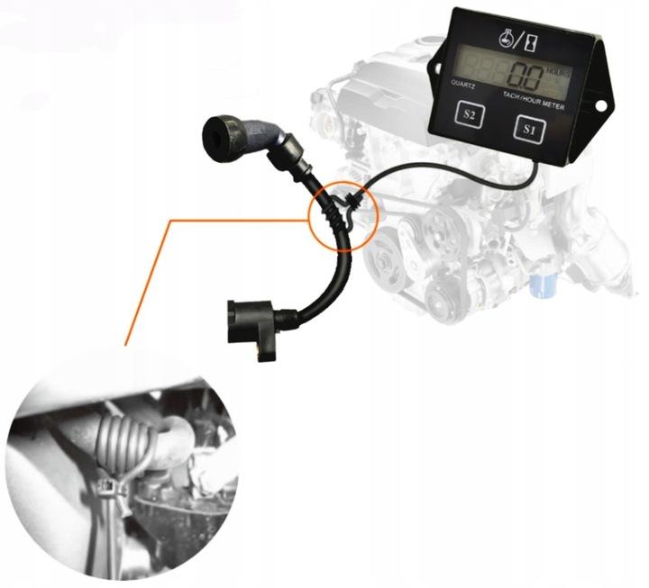 Varvtalsräknare / Tachometer för Bil - Timräknare