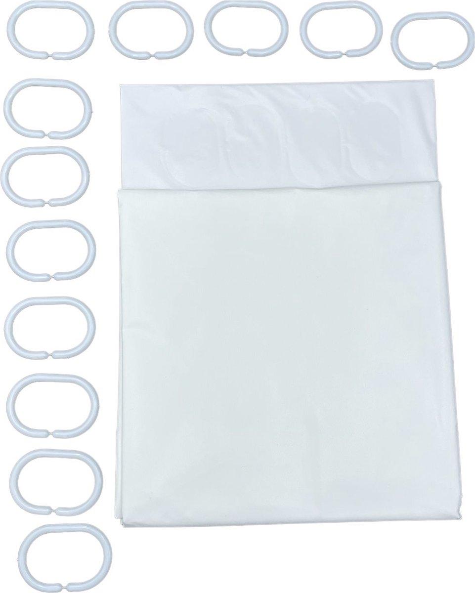 Duschdraperi Vit - 180x200 cm