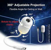 2-i-1 Stjärnprojektor & Nattlampa med USB – Starry Sky