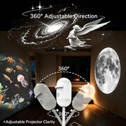 2-i-1 Stjärnprojektor & Nattlampa med USB – Starry Sky