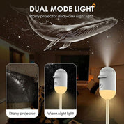 2-i-1 Stjärnprojektor & Nattlampa med USB – Starry Sky