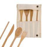 2x4-Delar - Bestick i Bambu - Bestickset