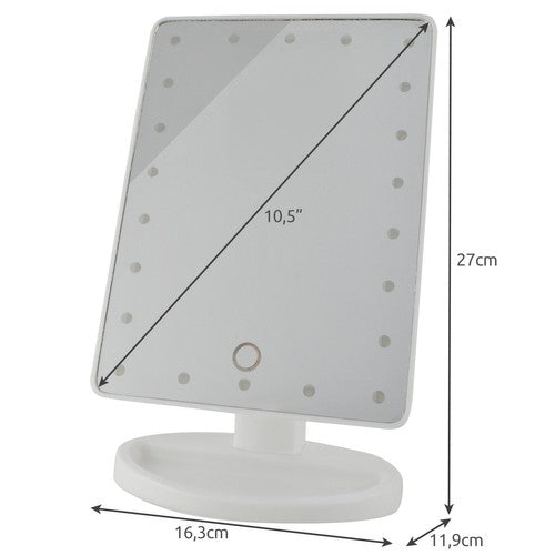 Sminkspegel med LED & Lutningsfunktion