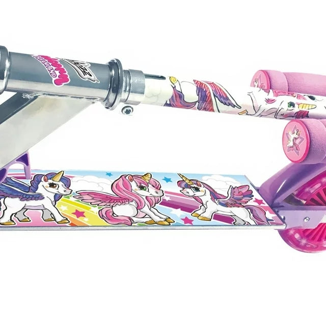 Sparkcykel med LED - Enhörning Scooter för Barn