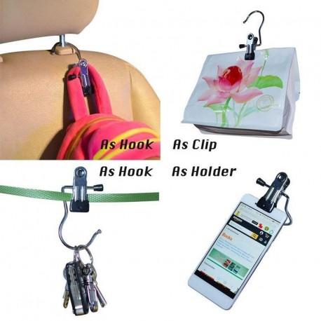 10-Pack - Krok med Klämma / Hängare - Klädhängare