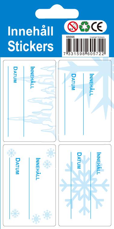 36st Frysetiketter Frosttåliga etiketter