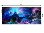 Gamingmusmatta med RGB LED-ljus - 90x40cm