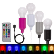 Trådlös LED-lampa med Snöre - RGB