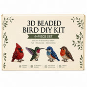 3D Pärldjur DIY-kit för Kreativt Pyssel – 4 Små Djurfigurer
