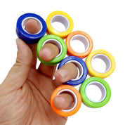 3-Pack - Magnetiska Ringar / Fidget Toys - Magnetkulor