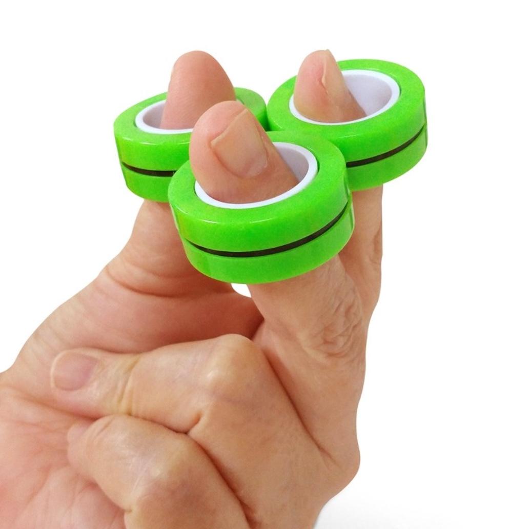 3-Pack - Magnetiska Ringar / Fidget Toys - Magnetkulor