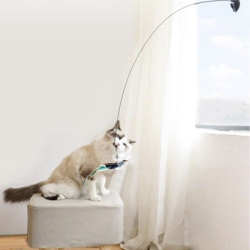 Kattleksak på Pinne - Sugkopp - Leksak för Katt