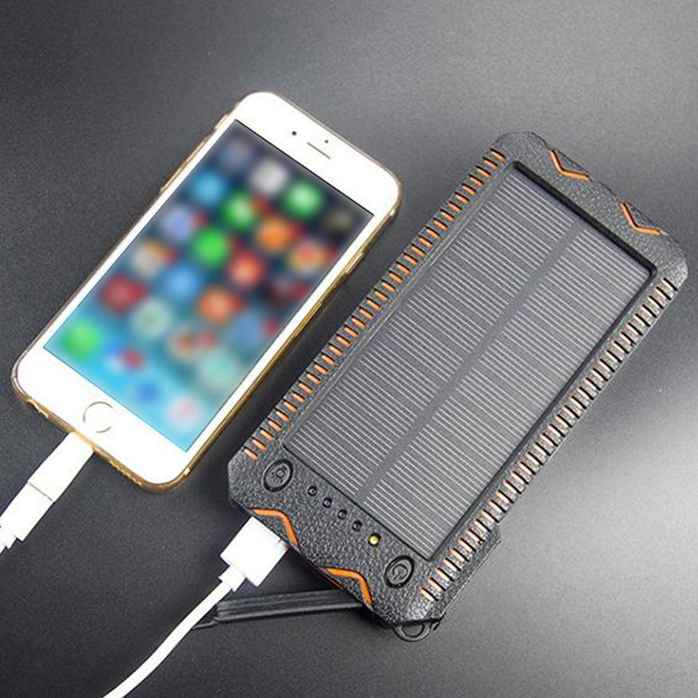 Solcell PowerBank - 10.000 mAh