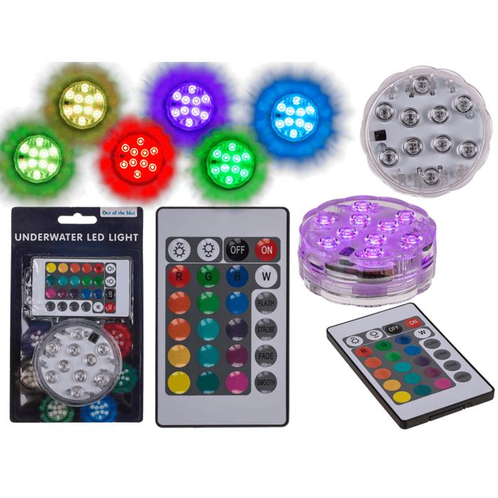 Undervattenslampa / Poolbelysning - Liten LED-lampa med RGB
