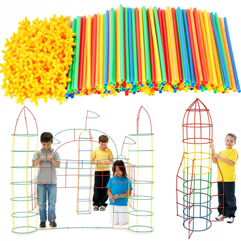 Fort Building Kit 408 Delar - Byggsats för Barn - Skapa former