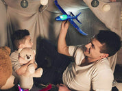 Kastflygplan med LED - 47 cm