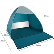 Strandtält / Pop-Up Tält / Vindskydd - 200x150x110cm
