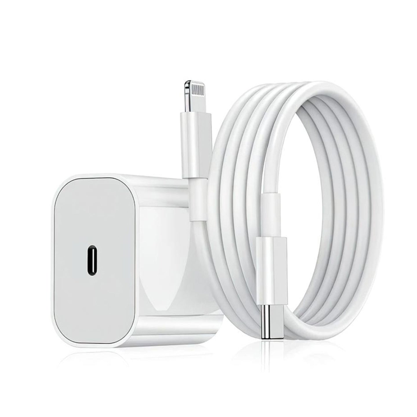 Snabbladdare för iPhone 5 - 14 Pro Max - 20W USB-C / Lightning - Välj Variant