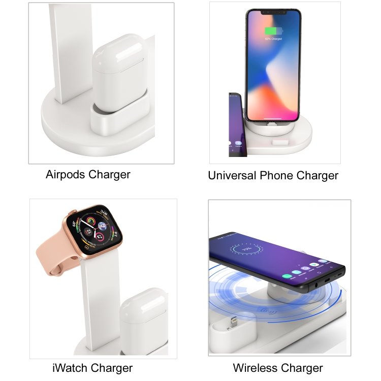Laddningsstation för Mobil, Apple Watch & AirPods - Induktion