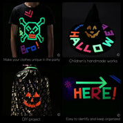 6-Pack - UV Neon Självlysande Tejp Glow in the Dark - 1,5cm x 5m