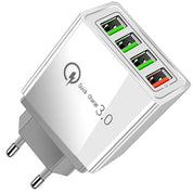 USB Väggladdare med 4 Uttag - Snabbladdare