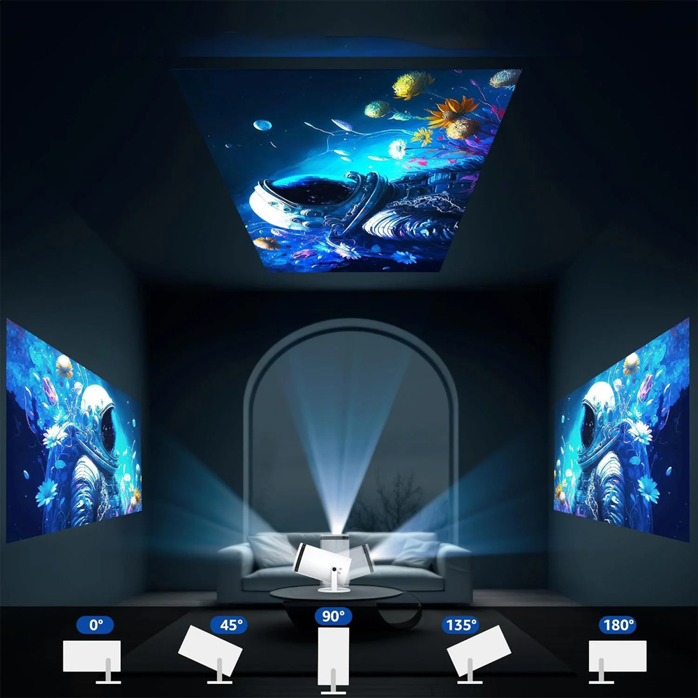 4K Projektor - Android 11, 5G Wi-Fi, Bluetooth - 150 ANSI