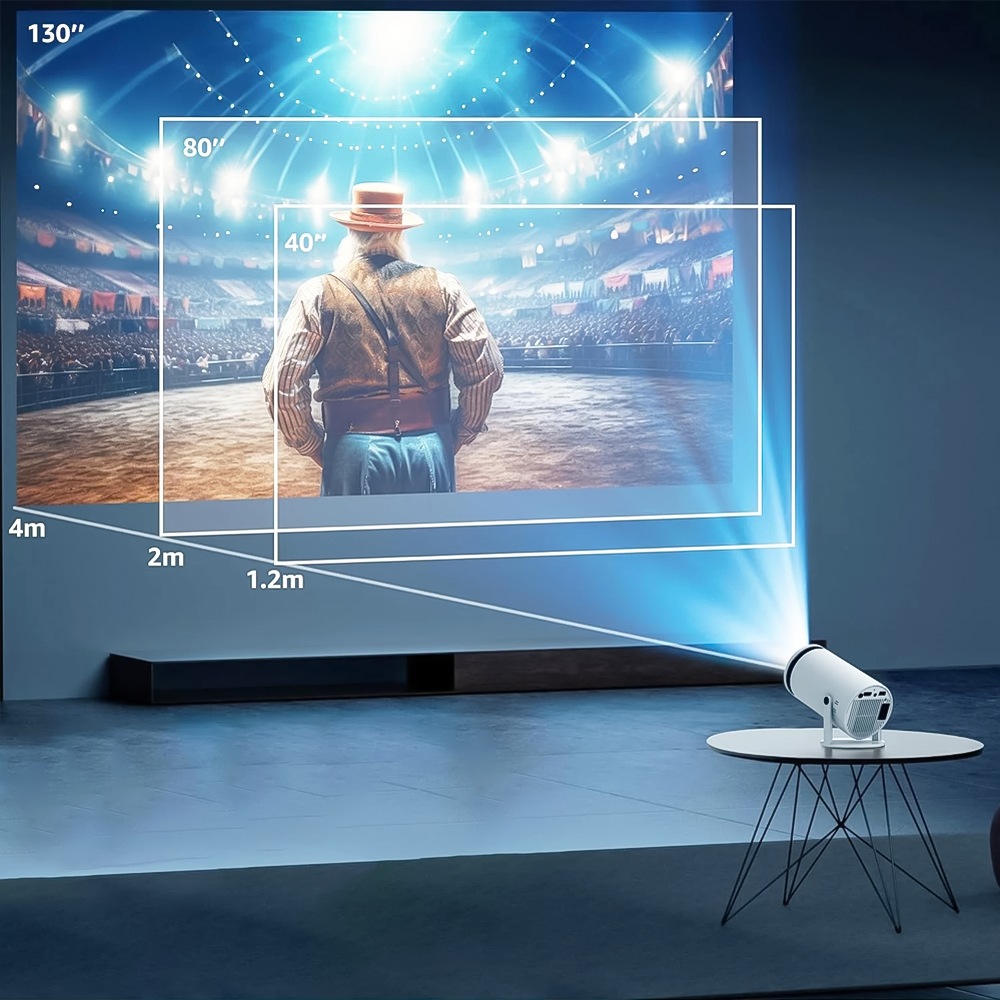4K Projektor - Android 11, 5G Wi-Fi, Bluetooth - 150 ANSI
