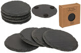 4-Pack - Glasunderlägg Sten / Skiffer - Underlägg till Glas