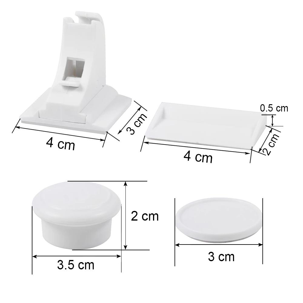 4-Pack - Magnetisk Barnlås för Luckor & Dörr - Lås