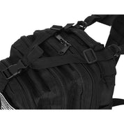 Militärväska / Ryggsäck i Nylon, Svart - 26 Liter