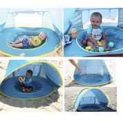 Strandtält för Barn med Pool / Pop-Up Tält - Vindskydd