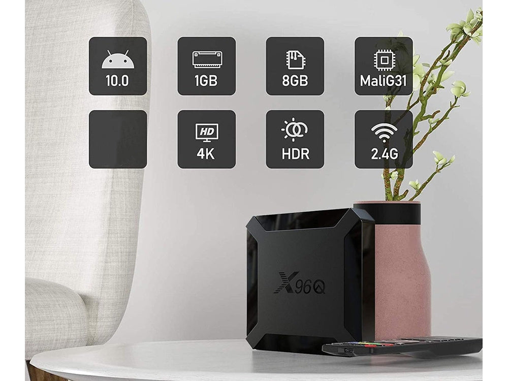 Mediaspelare / TV Box för Android 10 - 8GB
