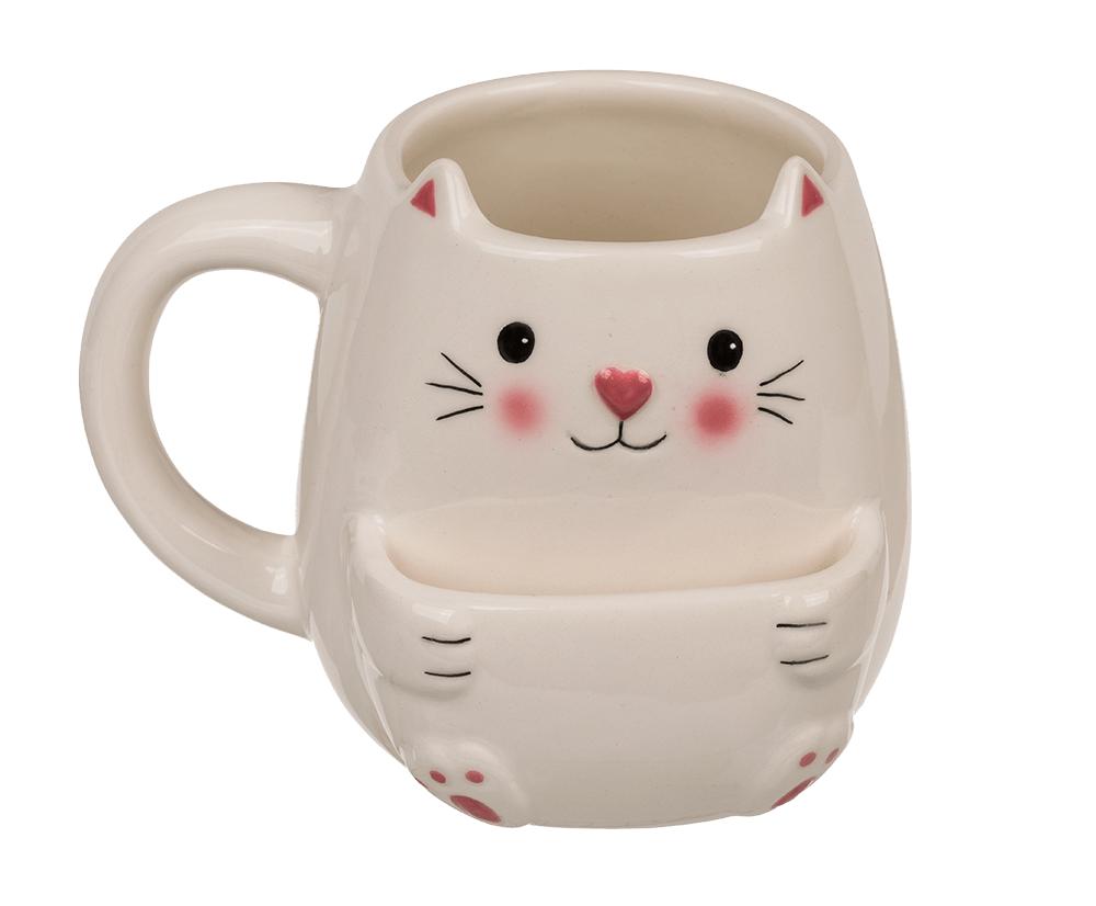 Kakmugg / Mugg med Fack för Kakor - Katt