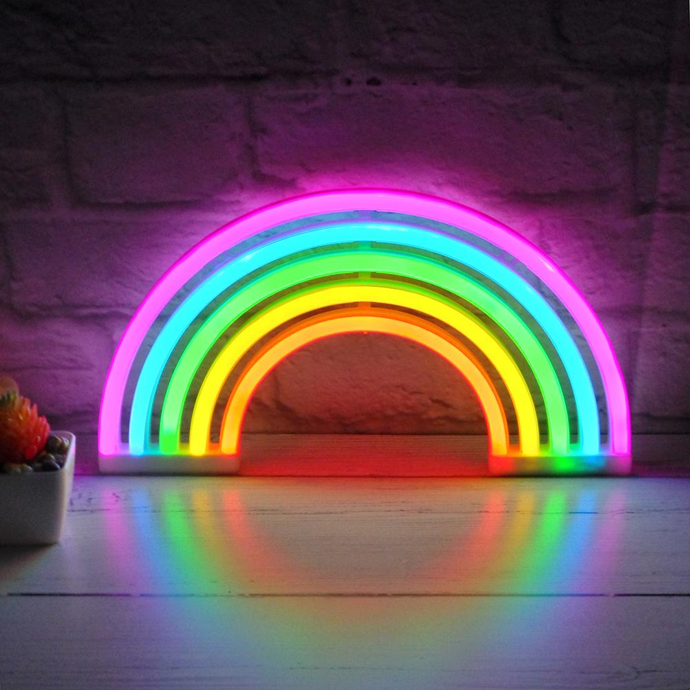 Neon LED Lampa i Regnbågsform
