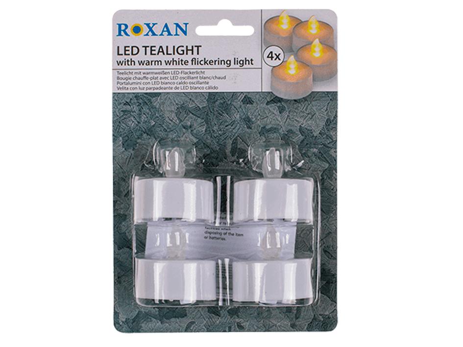 4-Pack - Batteridrivna Värmeljus / LED-ljus