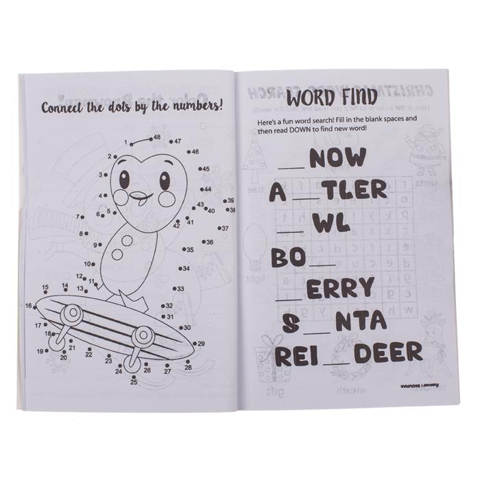 Rit- & Korsordsbok - Julmotiv