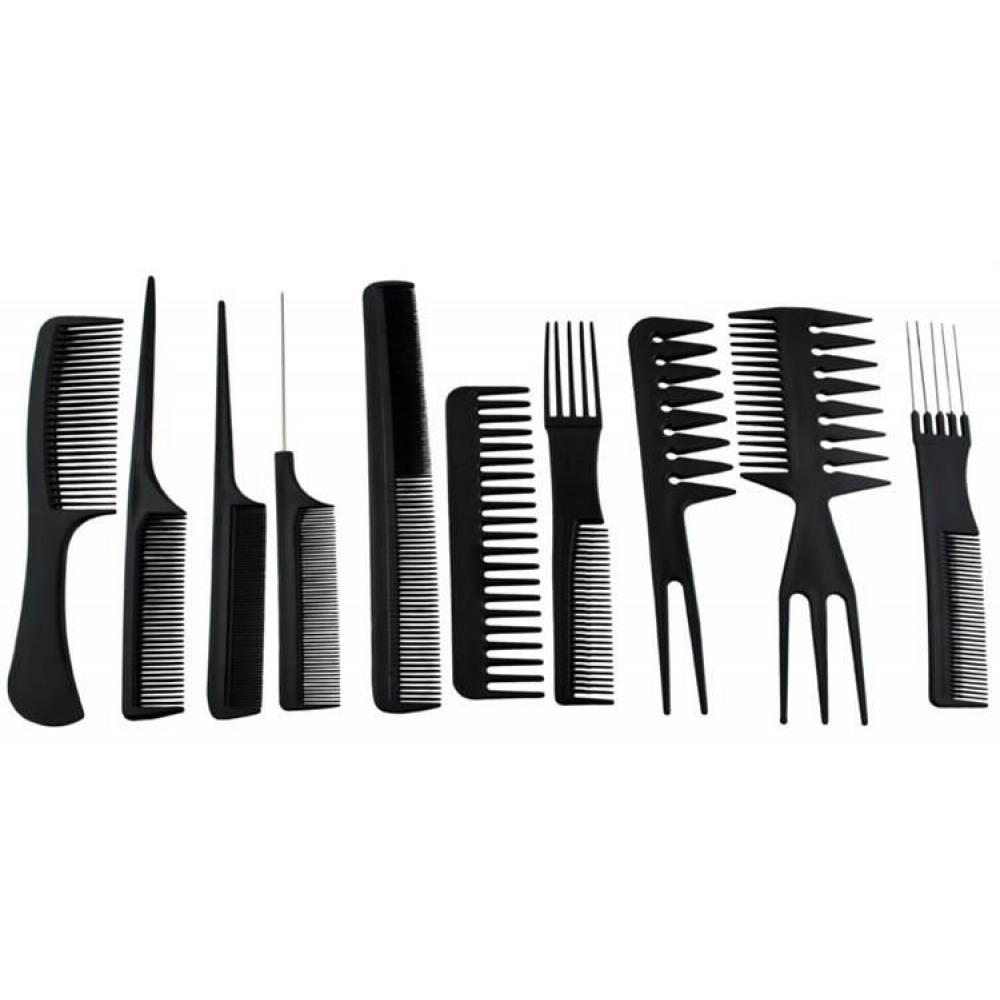 Frisörkammar Set / Hårkam Kit - (10 delar)