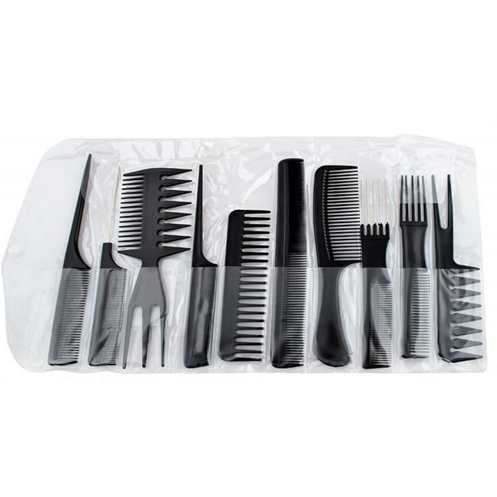 Frisörkammar Set / Hårkam Kit - (10 delar)
