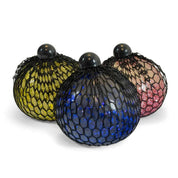 Stressboll / Klämboll i Nät - Glitter (9 cm)