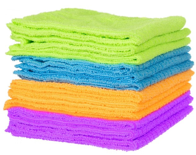 12-Pack - Mikrofiberduk / Rengöringsduk / Putsduk