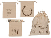 Brödpåse i Bomull - Påse för Bröd - Naturvit - 35 x 29 cm