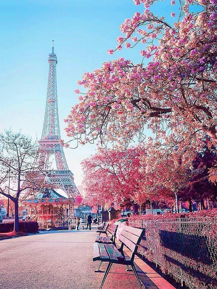 Diamantmålning Paris - 30x40cm