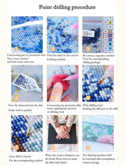 Diamond Painting / DIY 5D Diamantmålning - 50x30cm - Världskarta