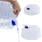 5L Hopfällbar Vattendunk med Kran - 2-Pack