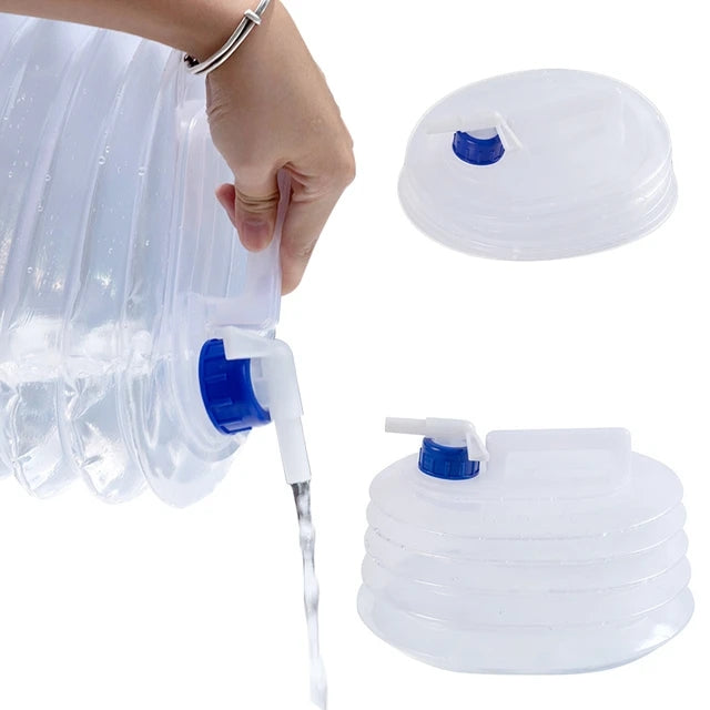 5L Hopfällbar Vattendunk med Kran - 2-Pack