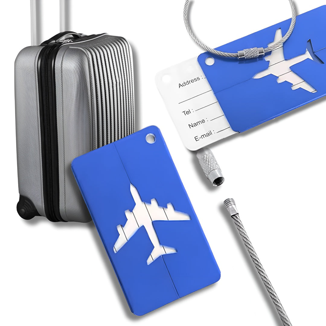 5-Pack - Bagagelapp / Tag till Bagage - Fäst på resväskan